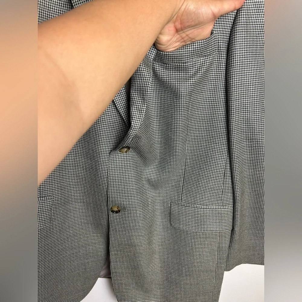 Hart Schaffner Marx Men‎ Blazer Jacket 42R Union Made Wool Blend Sport Coat